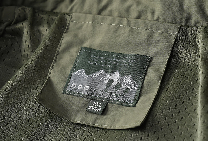 Waterproof Mens Tactical Jacket - Hooded, Lightweight