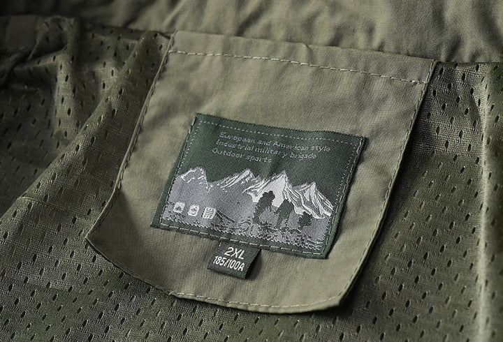 Waterproof Mens Tactical Jacket - Hooded, Lightweight