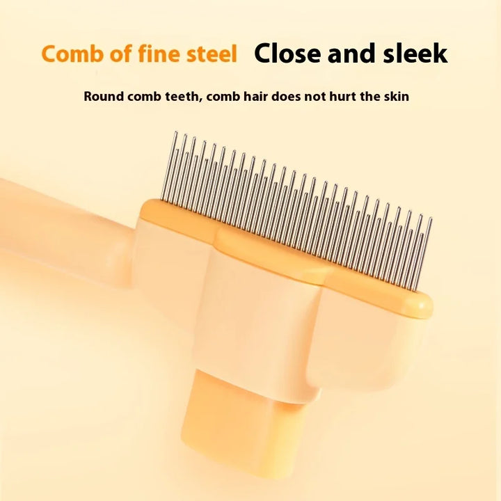 Dog Hair Remover Brush for Long Hair Pets - Grooming and Care Comb for Dogs and Cats, Bath Brush for Easy Hair Cleaning