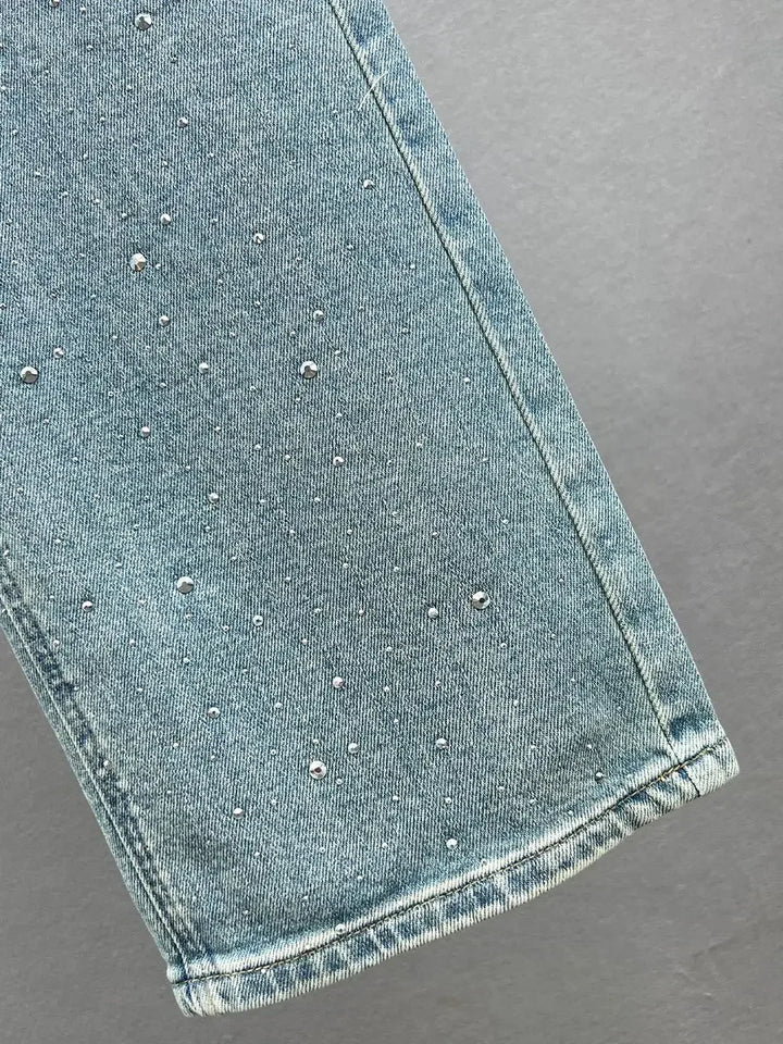 Loose Fit Casual Pants for Women in Blue, Breathable Cotton Polyester, Everyday Comfort Trousers