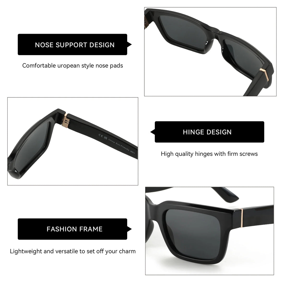 Polarized Sunglasses Square Style UV400 Protection Casual Summer 2026 Trend Gift