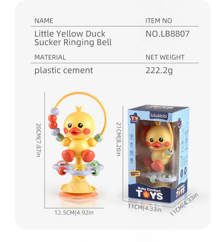 Baby Soothing Rattle Suction Cup Newborn Sensory Toys