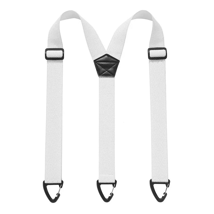 Suspenders Black 3.8cm Wide Y-Back Elastic Work Braces Fall 2026 With Plastic Gripper Clasps