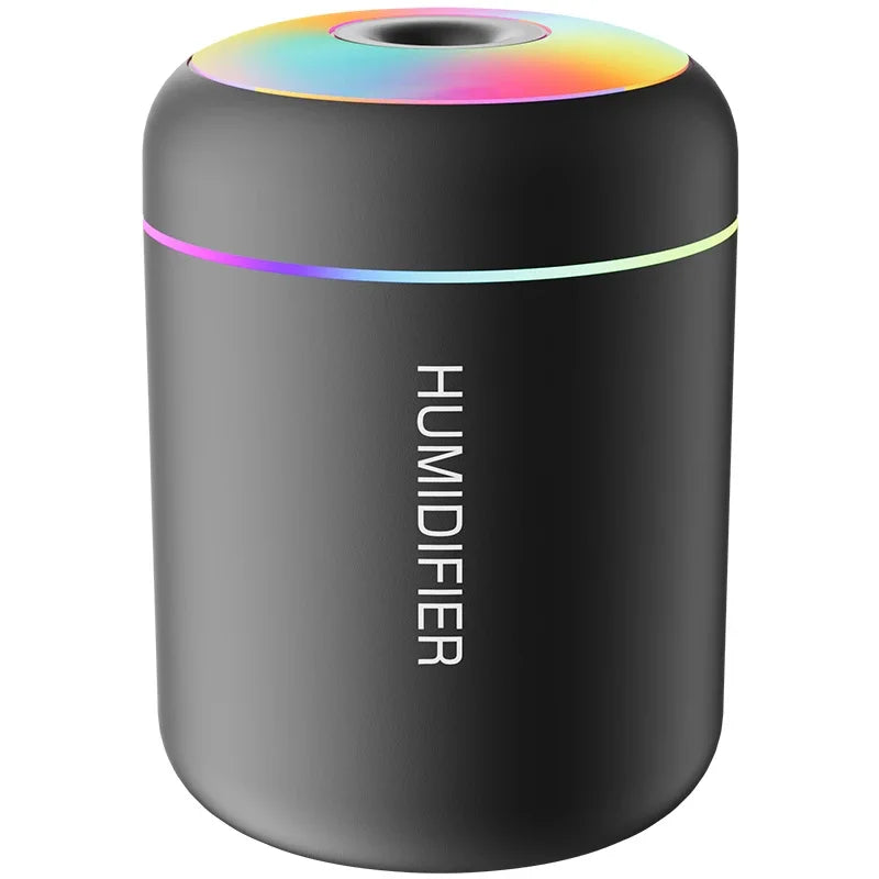 180ML Mini USB Aroma Diffuser - Electric Humidifier for Home, Car &amp; Bedroom, Essential Oil Purifier with Mist Lights
