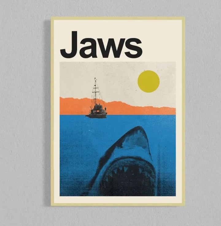 Retro Movie Poster Canvas Collage Mid Century Wall Art