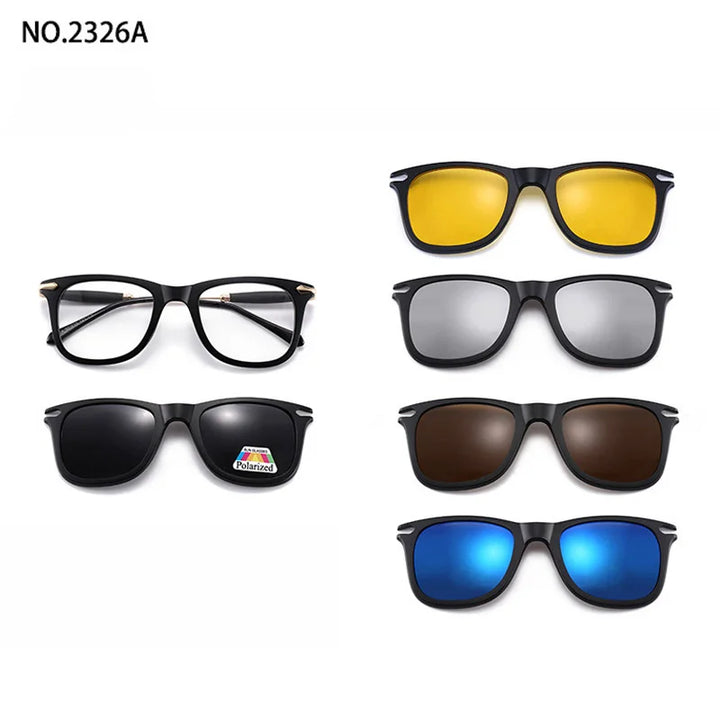 Magnetic Clip Sunglasses Interchangeable Lens Set 5 Lenses Polarized Prescription Ready Summer 2026 Gift