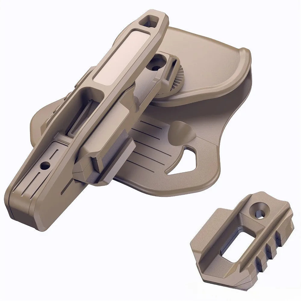 Nylon Pistol Belt Holster - Universal Fit for Double Stack 9mm Handguns, Airsoft and Outdoor Carry
