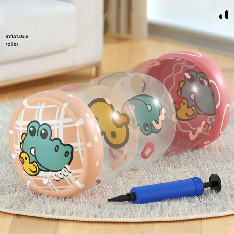High Contrast Baby Tummy Time Pillow with Mirror, Teething Toy, and Crinkle Paper for Infants 0-6 Months