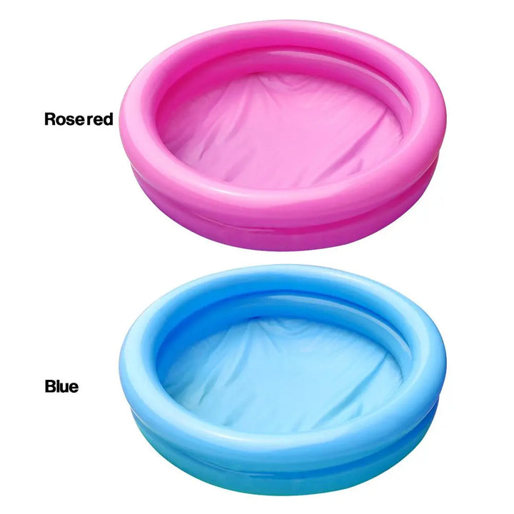 Inflatable PVC Garden Pool for Kids 0-3 Years, Round 60x14cm Puncture Resistant Summer Water Play Basin