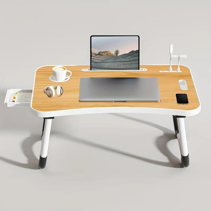 Bed Desk Liftable Folding Laptop Table for College Students and Children Study