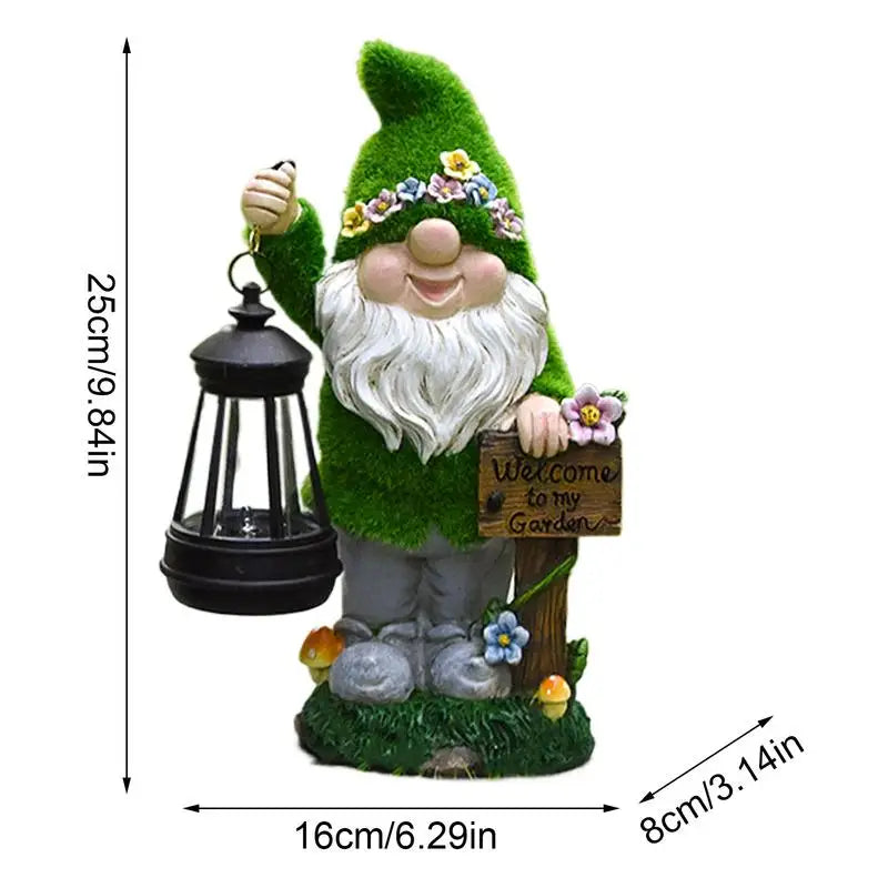 Solar Garden Gnomes With Lantern Outdoor Garden Statue Spring 2026 Trend Solar Powered Lighting