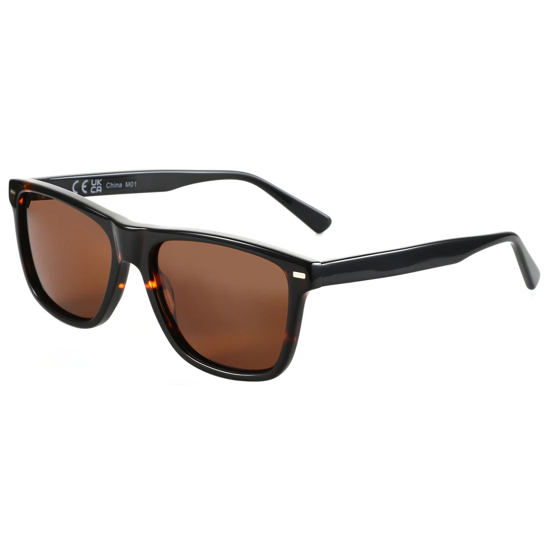 Polarized Sunglasses Square Acetate Frames UV400 Protection Unisex Classic Design