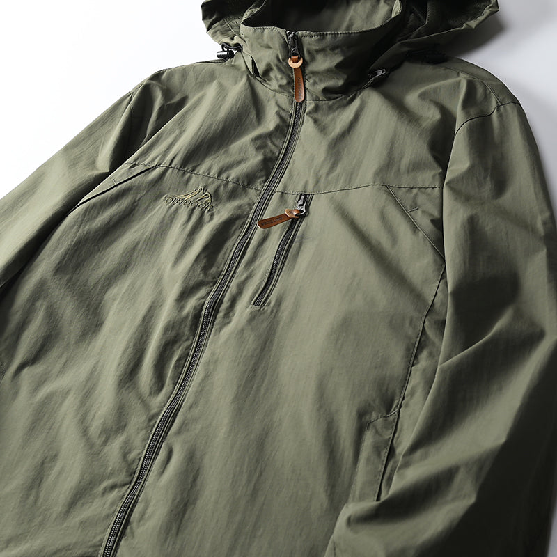Waterproof Mens Tactical Jacket - Hooded, Lightweight