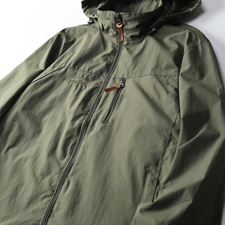 Waterproof Mens Tactical Jacket - Hooded, Lightweight
