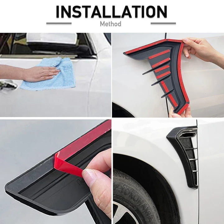 Car Hood Vents Universal Air Intake Scoop Carbon Fiber Look Exterior Decoration TikTok Viral Fall 2026 Gift Idea