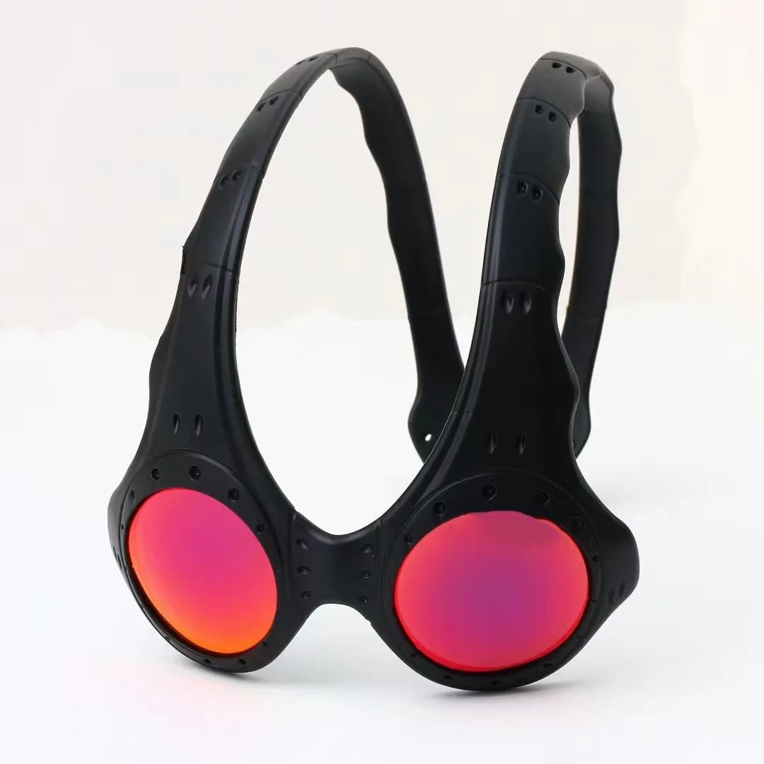 Sunglasses Metal Frame Oversized Round Lens Eyewear For Outdoor Cycling TikTok Viral Retro 2026