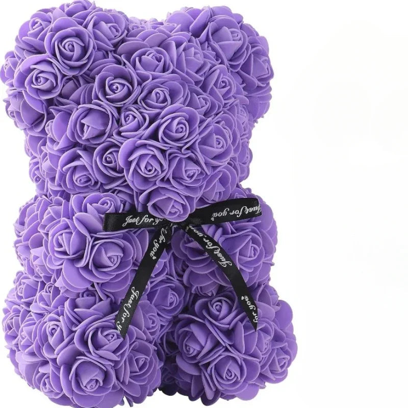 Eternal Rose Bear With LED Lights Gift Decor 2026 Mother Day Valentine Day Trend Gift Ready