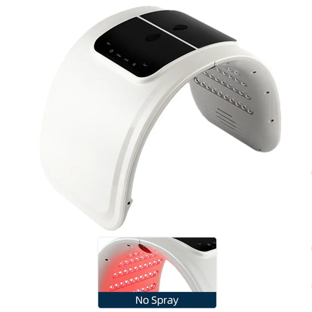 7-colour LED Photon Face Mask &amp; Nano Spray Machine - Skin Rejuvenation Anti-Aging Home Therapy