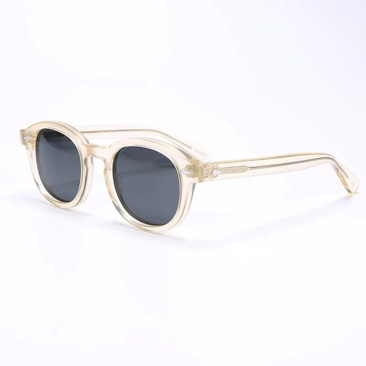 Polarized Sunglasses Vintage Round Acetate Frame Summer 2026 Driving Glare Reduction Gift Idea