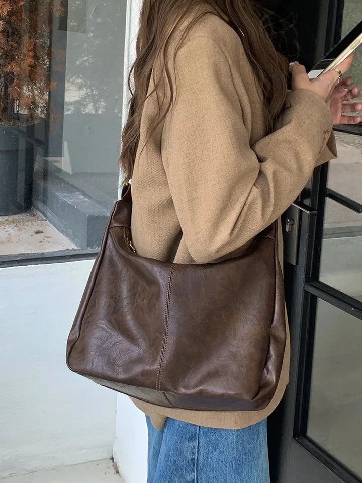 Soft Versatile Womens Hobo Bag - Slouchy, Faux Leather