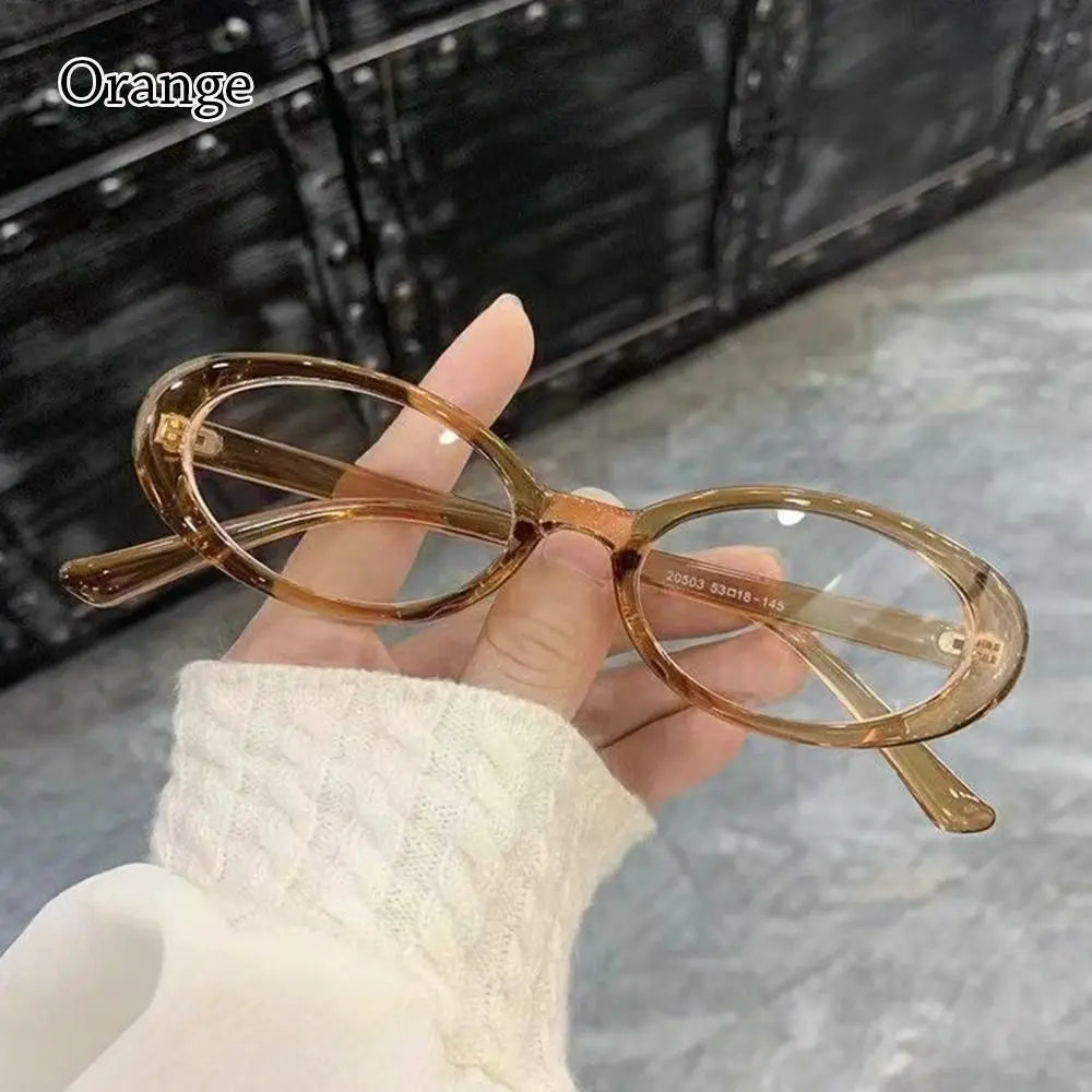 Blue Light Glasses Y2K Retro Oval Frame Eyeglasses For Reading And Computer Use, TikTok Viral 2026
