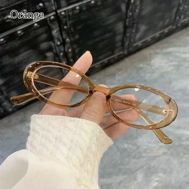 Blue Light Glasses Y2K Retro Oval Frame Eyeglasses For Reading And Computer Use, TikTok Viral 2026