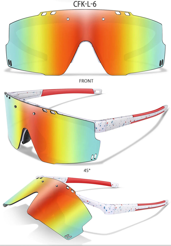 Lightweight unisex sports sunglasses – UV400 polycarbonate lenses, cycling, running, fishing