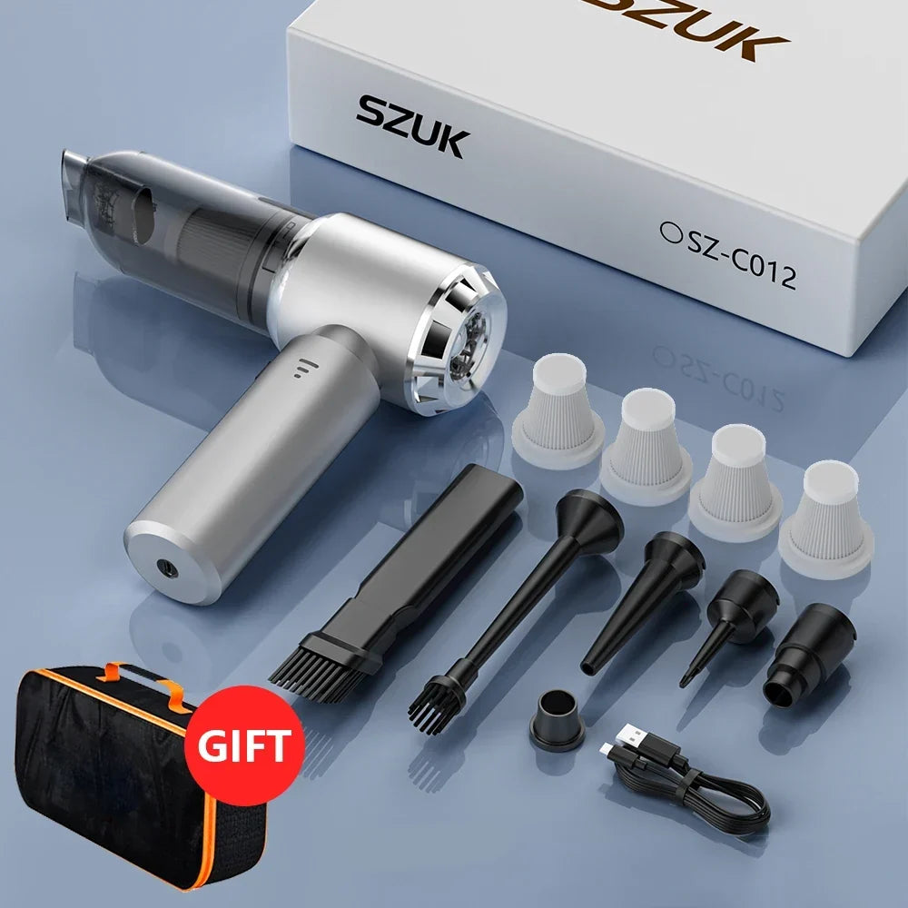 Car Vacuum Cleaner Wireless Mini Handheld Strong 6000mAh