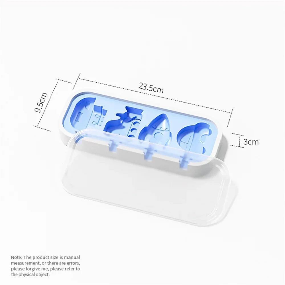 Reusable Silicone Ice Cream Mold and Ice Pop Maker - Food Grade, Non-Stick, Easy to Clean, Temperature Resistant