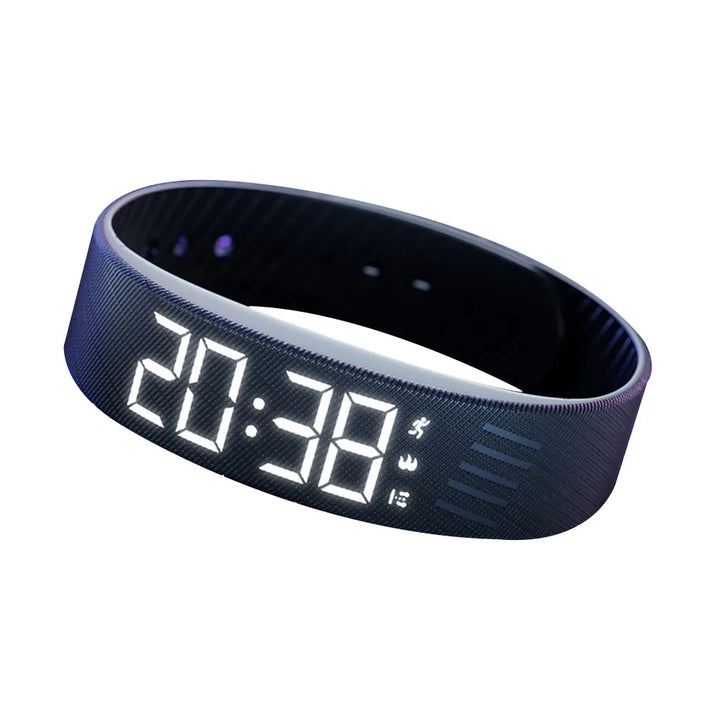 LED Digital Alarm Clock Bracelet Wristband Pedometer Waterproof Vibrating Alarm Summer 2026 Gift