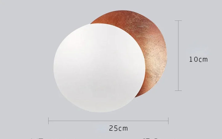 Wall Sconce Light Round Eclipse Modern Wall Lamp Iron Construction Ambient Bedside Decor Fall 2026