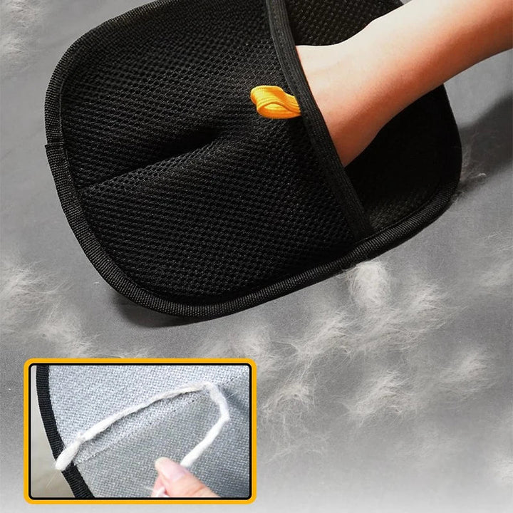 Double-Sided Pet Grooming Glove – Removes Hair from Furniture and Coat, Cats and Dogs