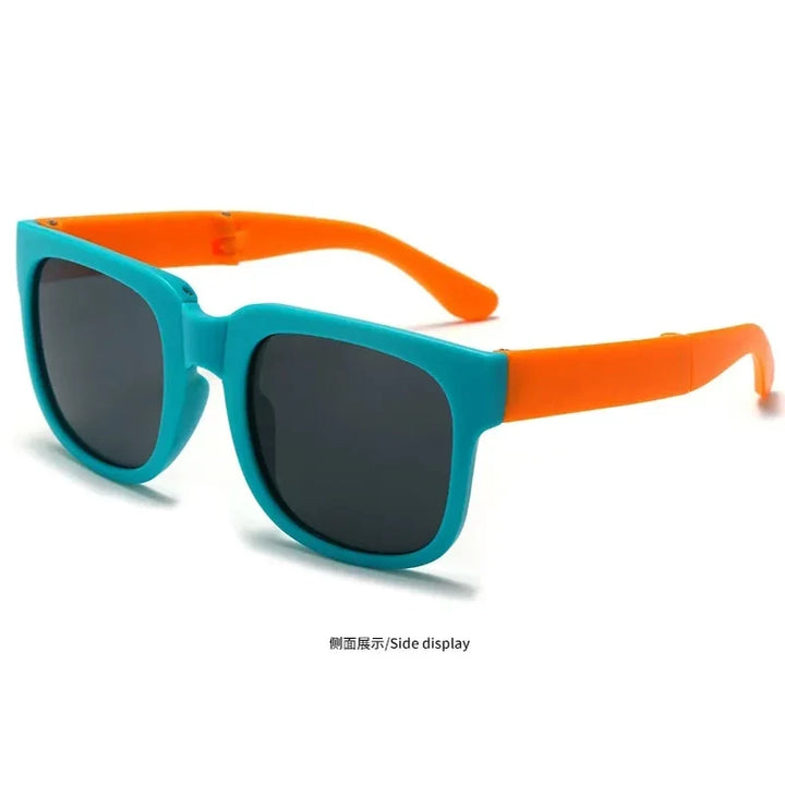 Kids Sunglasses Foldable Square Frame UV400 Protection for Outdoor Play Summer 2026 Gift Idea
