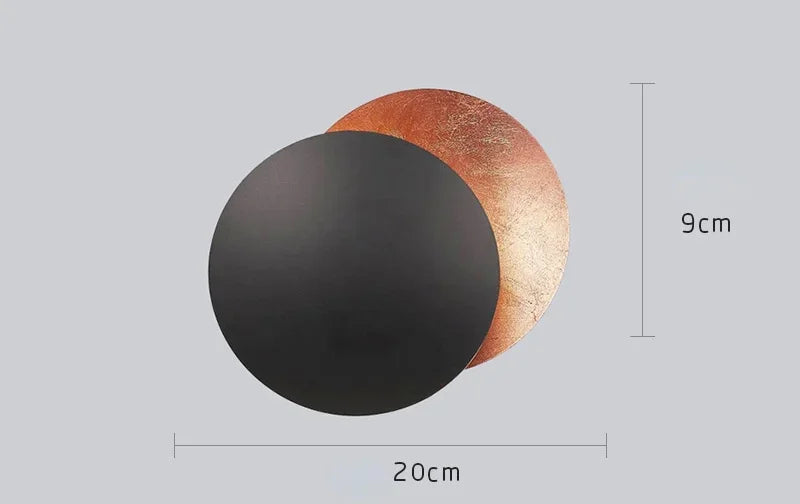 Wall Sconce Light Round Eclipse Modern Wall Lamp Iron Construction Ambient Bedside Decor Fall 2026