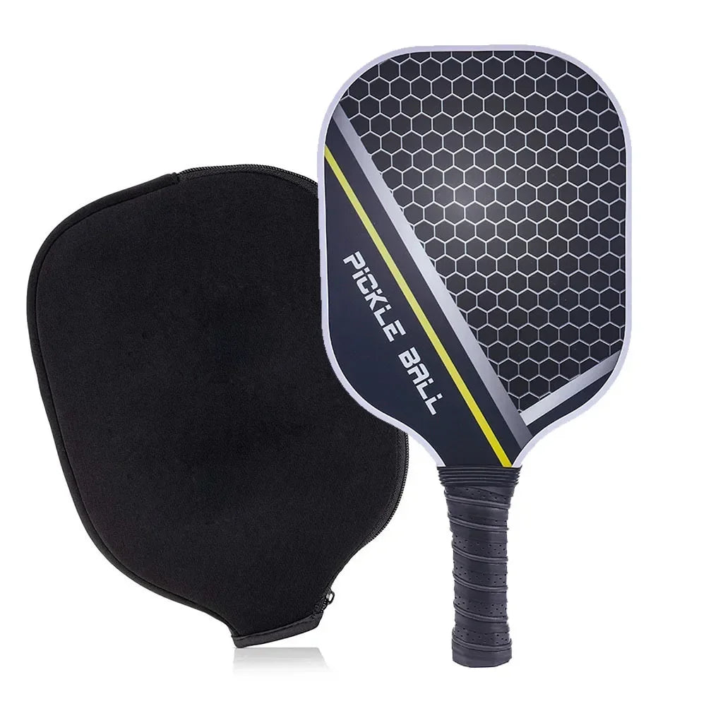 Lightweight Graphite Pickleball Paddle Set with Fiberglass Face and PP Honeycomb Core for Indoor and Outdoor Play