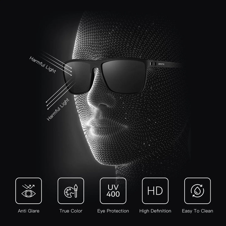 Polarized Sunglasses – Lightweight TR90 Frame Square Sunglasses UV400 Protection, Outdoor Summer 2026