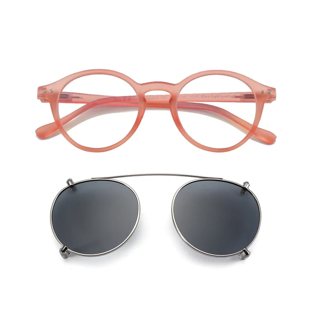 Clip On Sunglasses Retro Round Frames Anti Blue Light Polarizing Clip Ons Summer 2026