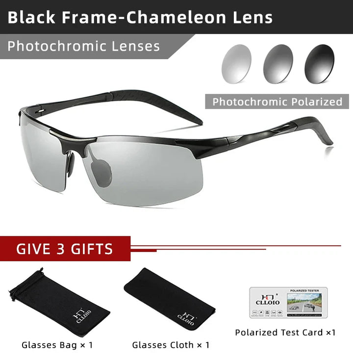Photochromic Sunglasses Polarized Day Night Driving Glasses With Anti Glare UV Protection Summer 2026