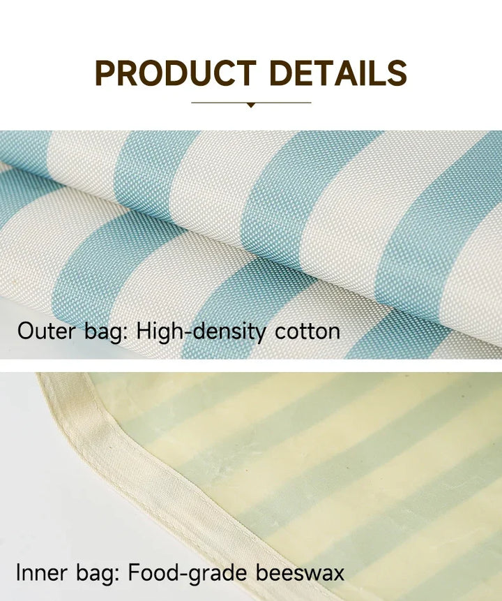 Beeswax Bread Bags 2-Pack Oxford Cloth – Eco-Friendly Reusable Food Storage Fermentation Bags 2026