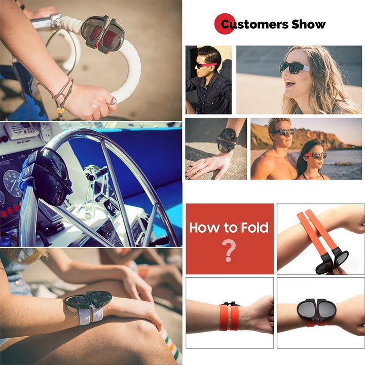 Polarized Foldable Sports Sunglasses - Active Eyewear For Driving And Cycling, Summer Travel 2026