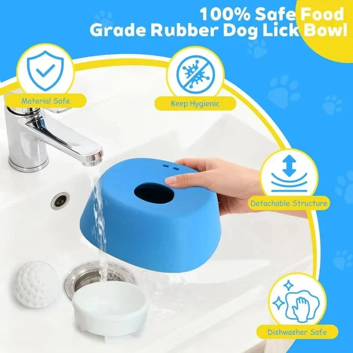 Anti-Slip Slow Feeder Dog Bowl – Ball-Shaped Lick Mat Anti-Choke Design, Pet Feeding Gift 2026