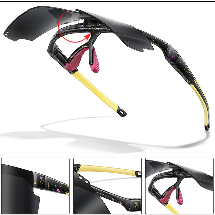 Lightweight unisex sports sunglasses – UV400 polycarbonate lenses, cycling, running, fishing