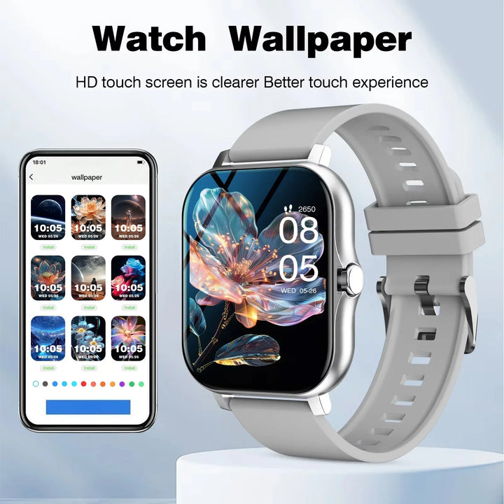 LAXASFIT Smart Watch Full Touch Screen Bluetooth Call – Heart Rate Sleep Tracker Sports Fitness Smartwatch 2026