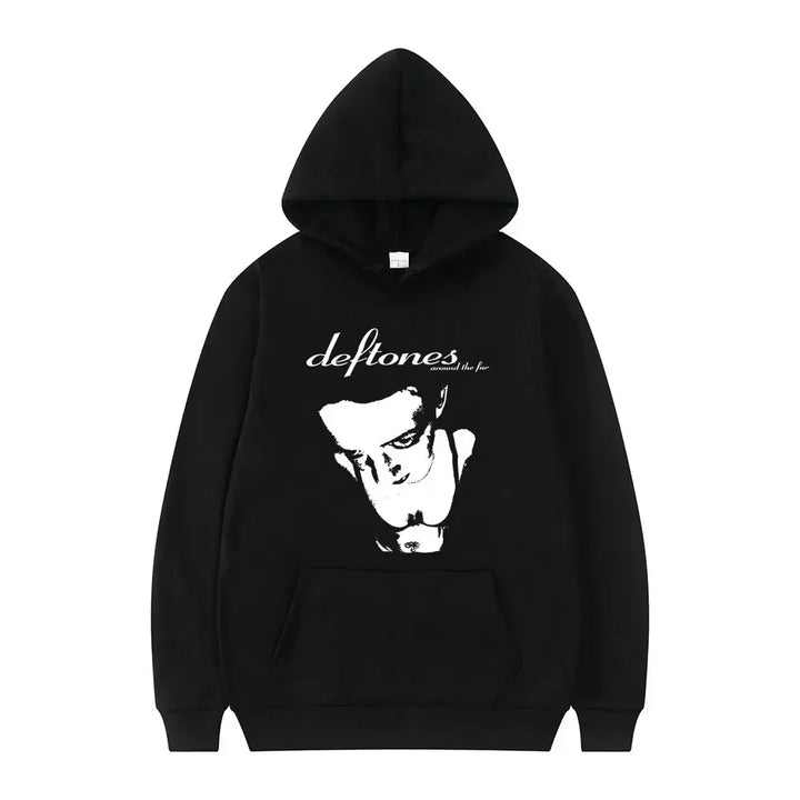 Oversized Unisex Hoodie - Retro Punk, Polyester, Street