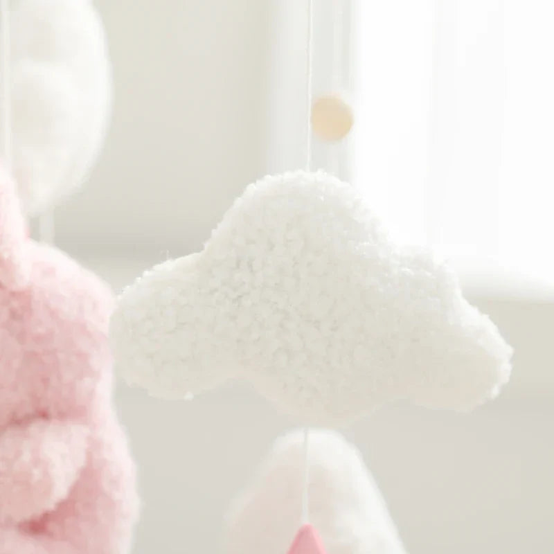 Baby Crib Mobile Wooden Nursery Newborn Sensory Toys