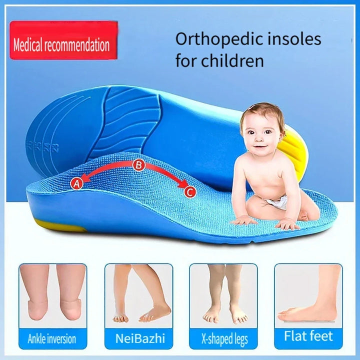 Kids Orthotic Insoles High Arch Support Sports Comfort Plantar Fascia Insole