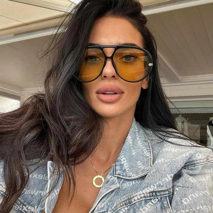 Oversized Sunglasses Vintage Luxury Frame Summer 2026 Trend CE Certified Gift Idea