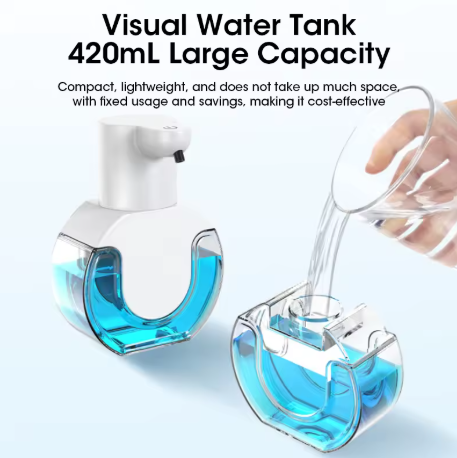 Smart Soap Dispenser 420ml Touchless Motion Sensor Wall-Mounted Liquid Foam Device
