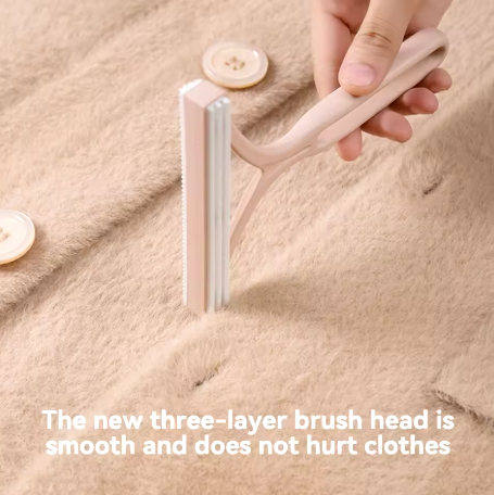 Portable Lint Remover Brush for Pet Hair - Manual Fuzz Fabric Shaver Tool for Clothes and Sofa Cleaning