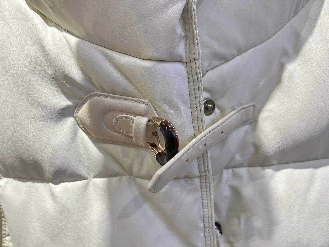 Warm Women’s Down Vest - Cropped Boxy, PU, Winter Layering